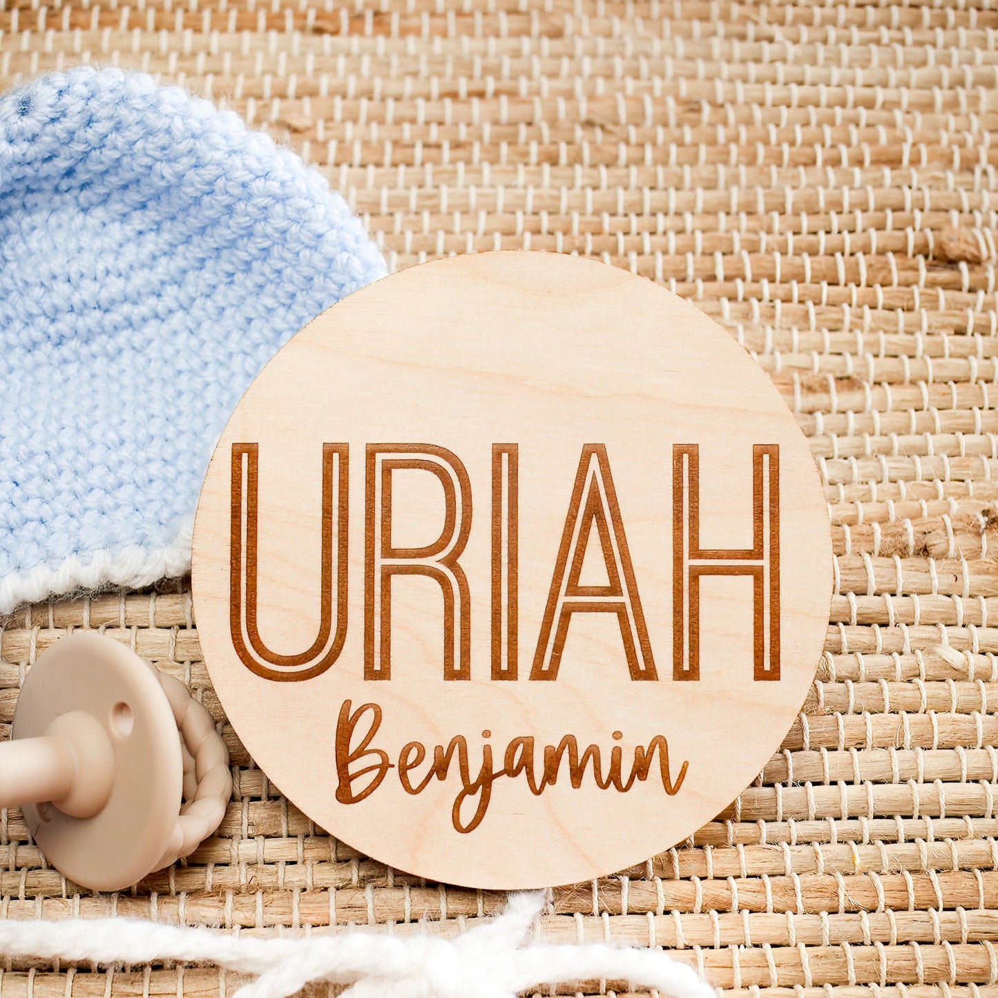 Engraved - STYLE 1 - Baby Announcement & Stat Signs