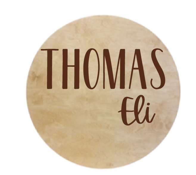 Engraved - STYLE 4 - Baby Announcement & Stat Signs